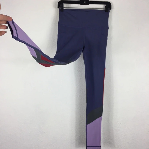 Vie Active Lulu Colorblock High Rise Full Leggings Small - Picture 10 of 14